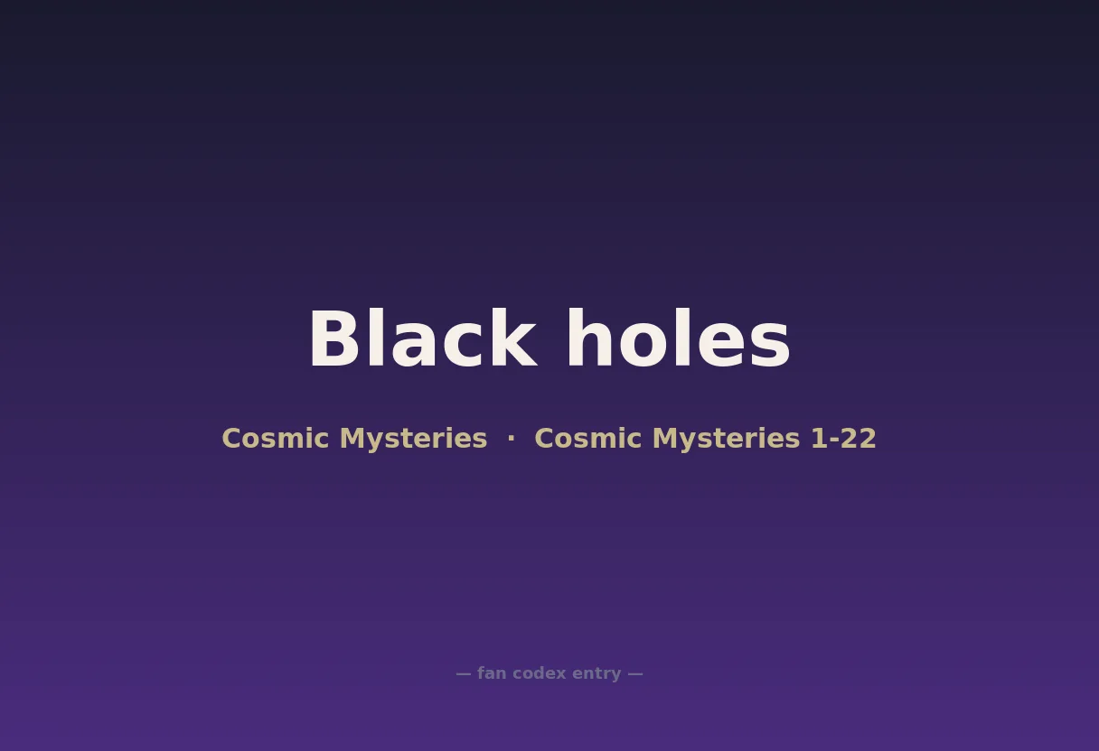 Black holes