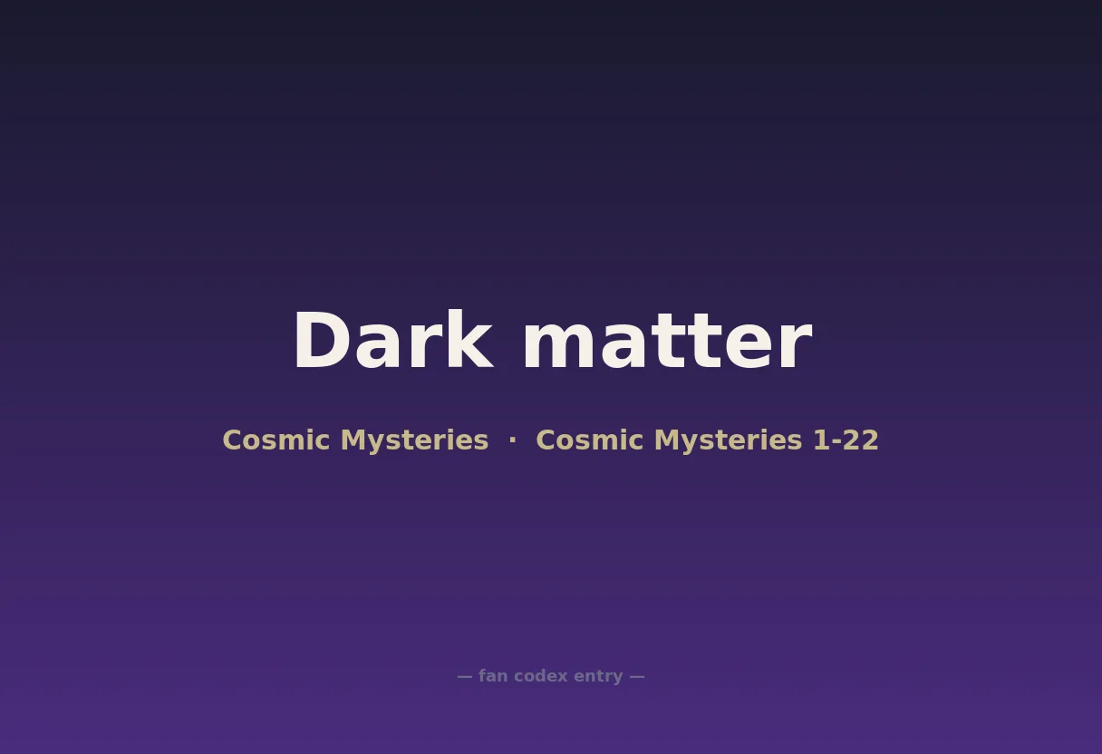 Dark matter