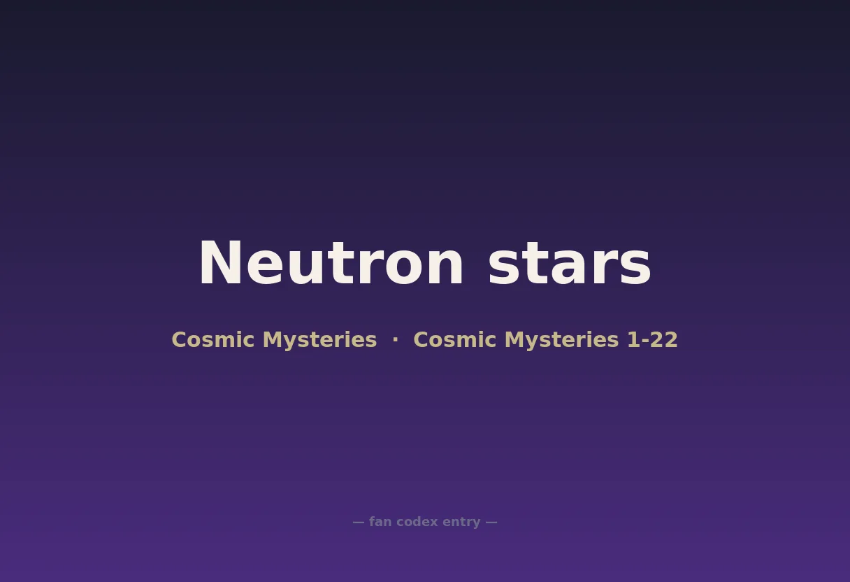 Neutron stars